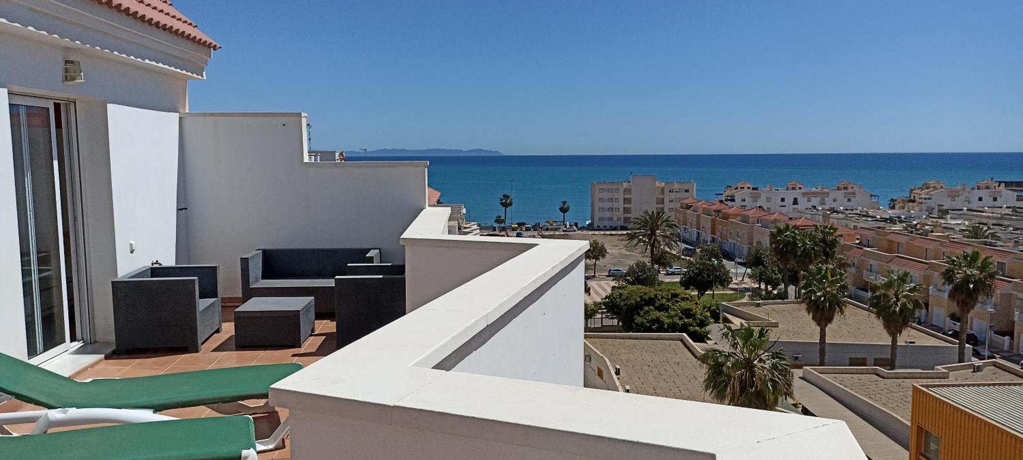 La Perla Azul Playa - Terraza Al Sol Leilighet Roquetas de Mar Rom bilde